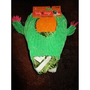 Spooky Village Green Cactus Dog Pet Halloween Costume Size Small 11"